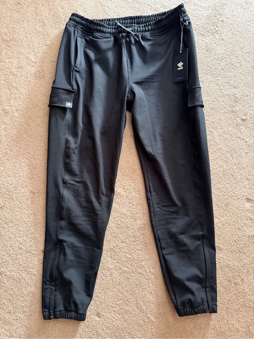 NWT Women’s Rabbit Black Cargo Jogger Pants - Size Medium - Picture 3 of 5